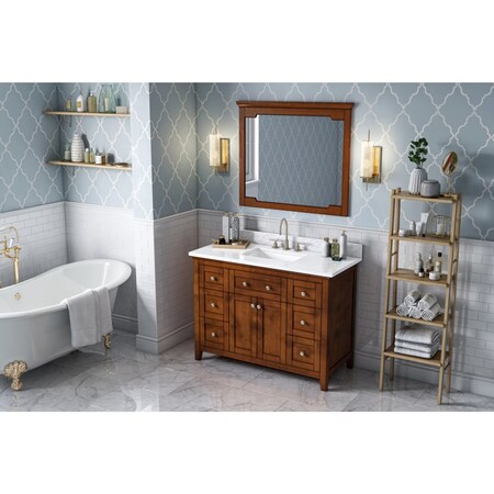 Jeffrey Alexander 40In. W X 1-1/2In. D X 34In. H Chocolate Chatham Mirror MIR2CHA-40-CH